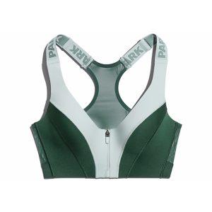 Sports Top adidas Ivy Park Medium Support Zip Bra (Plus Size) Green Tint/Dark Green Green Tint/Dark Green 334862