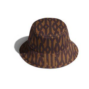 Panama adidas Ivy Park Reversible Monogram Bucket Hat Wild Brown Blue 330347