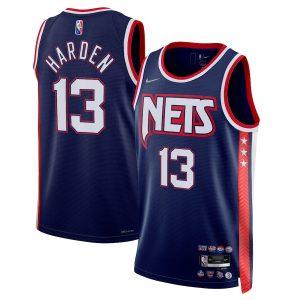 Basketball Jersey 2021-22 Brooklyn Nets #13 James Harden City Edition Swingman Jersey Navy 330064