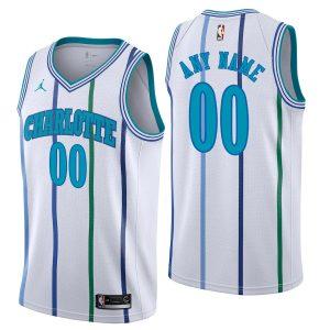 Basketball Jersey 2021-22 Charlotte Hornets Nike Hardwood Classics Edition Swingman Jersey Custom White 330103