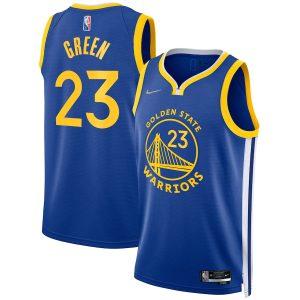 2021-22 Golden State Warriors Basketball Jersey #23 Draymond Green 75th Anniversary Edition Swingman Jersey – Royal Royal 330623