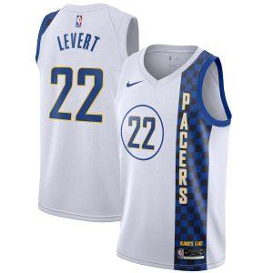 2021-22 Indiana Pacers #22 Caris Levert City Edition Swingman Jersey – White White 330683