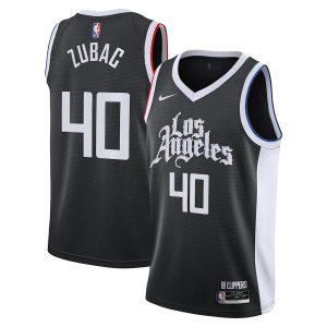 Basketball Jersey 2021-22 Los Angeles Clippers #40 Ivica Zubac City Edition Swingman Jersey Black Black 330804