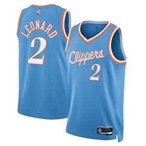 Basketball Jersey 2021-22 Los Angeles Clippers #2 Kawhi Leonard City Edition Swingman Jersey Blue 330734