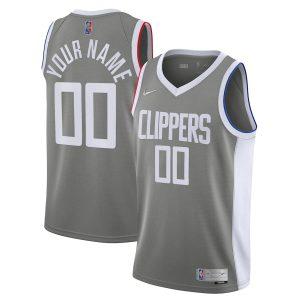 2021-22 Los Angeles Clippers Nike Earned Edition Swingman Jersey – Custom Gray 330864