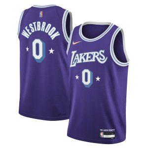 Basketball Jersey 2021-22 Los Angeles Lakers #0 Russell Westbrook City Edition Swingman Jersey Purple 331030