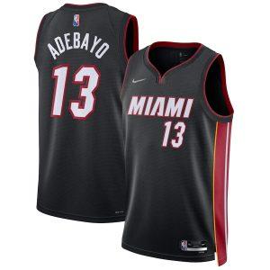 2021-22 Miami Heat #13 Bam Adebayo 75th Anniversary Edition Swingman Jersey – Black Black 331220