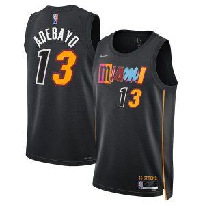 Basketball Jersey 2021-22 Miami Heat #13 Bam Adebayo City Edition Swingman Jersey Black 331110