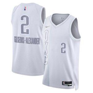 2021-22 Oklahoma City Thunder #2 Shai Gilgeous-Alexander City Edition Swingman Jersey Basketball Jersey White 331486