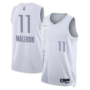 Basketball Jersey 2021-22 Oklahoma City Thunder #11 Theo Maledon City Edition Swingman Jersey Blue 331466