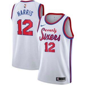 Basketball Jersey 2021-22 Philadelphia 76ers #12 Tobias Harris Classic Edition Swingman Jersey White 331626