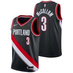 Basketball Jersey 2021-22 Portland Trail Blazers #3 CJ McCollum Icon Swingman Jersey Black 331744