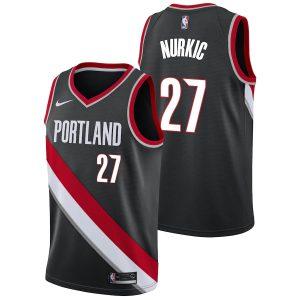 Basketball Jersey 2021-22 Portland Trail Blazers #27 Jusuf Nurkic Icon Swingman Jersey Black 331814