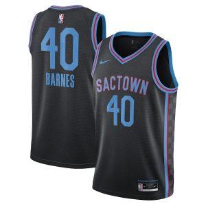 2021-22 Sacramento Kings #40 Harrison Barnes City Edition Swingman Jersey – Black Black 331982