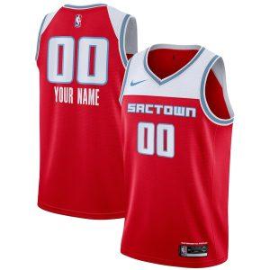 2021-22 Sacramento Kings Nike City Edition Swingman Jersey – Custom Red Red 331952