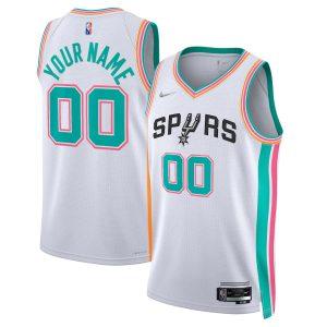 2021-22 San Antonio Spurs Nike City Edition Swingman Jersey – Custom White 332042