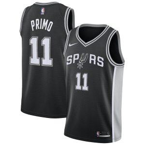 2021-22 San Antonio Spurs #11 Joshua Primo Swingman Jersey – Black Icon Edition Black 332022