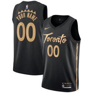 2021-22 Toronto Raptors Nike City Edition Swingman Jersey – Custom Black 332072