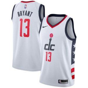 2021-22 Washington Wizards Basketball Jersey #13 Thomas Bryant City Edition Swingman Jersey White 332185