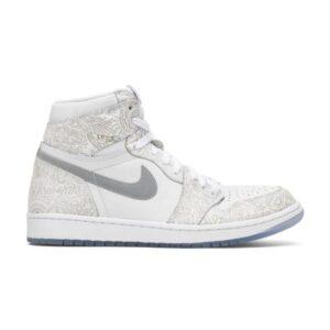 Air Jordan 1 Retro High OG Laser Sneakers Grey 705289 100