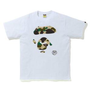 BAPE 1st Camo Ape Face Tee White/Yellow White/Yellow 347983