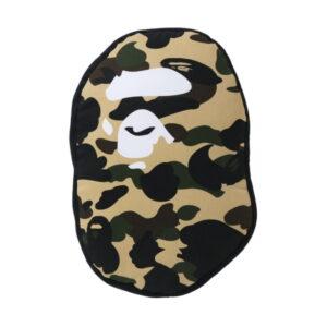 BAPE 1st Camo Ape Head Cushion Yellow Yellow 348031