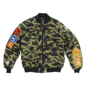 Jacket BAPE 1st Camo Back Shark MA1 Jacket Green Green 348320