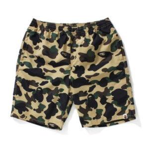 Sports shorts BAPE 1st Camo Beach Shorts (SS18) Yellow Yellow 348576