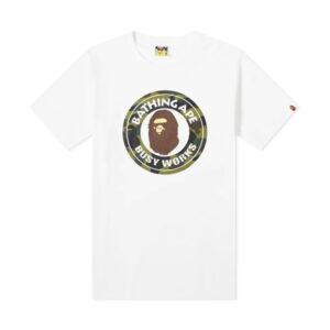 BAPE 1st Camo Busy Works Tee (SS21) White/Green White/Green 348766