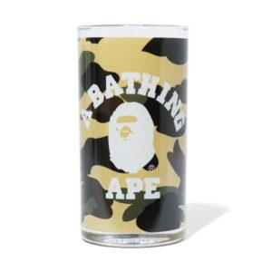 BAPE 1st Camo College Glass Cup Yellow Yellow 349465