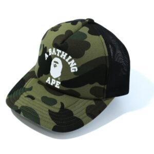 Baseball Cap BAPE 1st Camo College Mesh Cap Green Green 349565