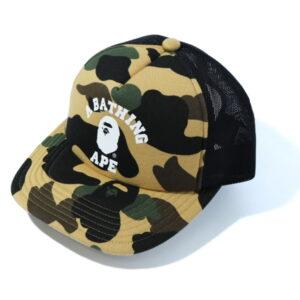 Baseball Cap BAPE 1st Camo College Mesh Cap Yellow Yellow 349561