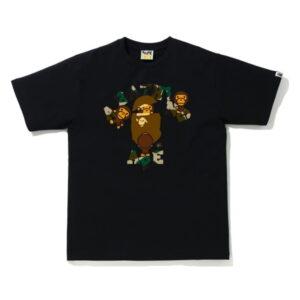 BAPE 1st Camo College Milo Tee (SS21) Black/Yellow Black/Yellow 349568