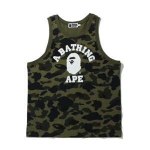 Sports Tank BAPE 1st Camo College Tank Top Green Green 352858