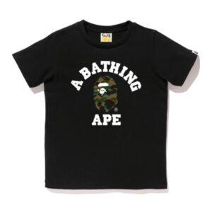 BAPE 1st Camo College Tee (Ladies) Black/Green Black/Green 353980