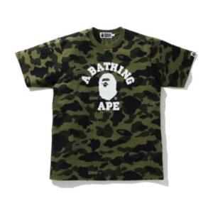 BAPE 1st Camo College Tee (SS21) Green Green 353940