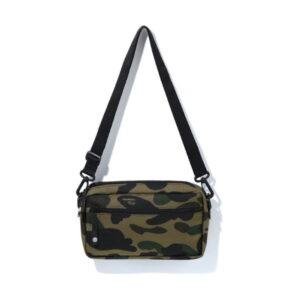 BAPE 1st Camo Cordura Mini Shoulder Bag (M) Green White 354043