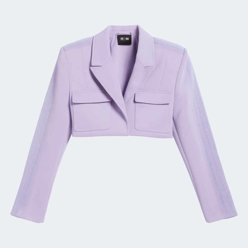 adidas Ivy Park Cropped Suit Jacket Purple Glow Purple Glow 353113