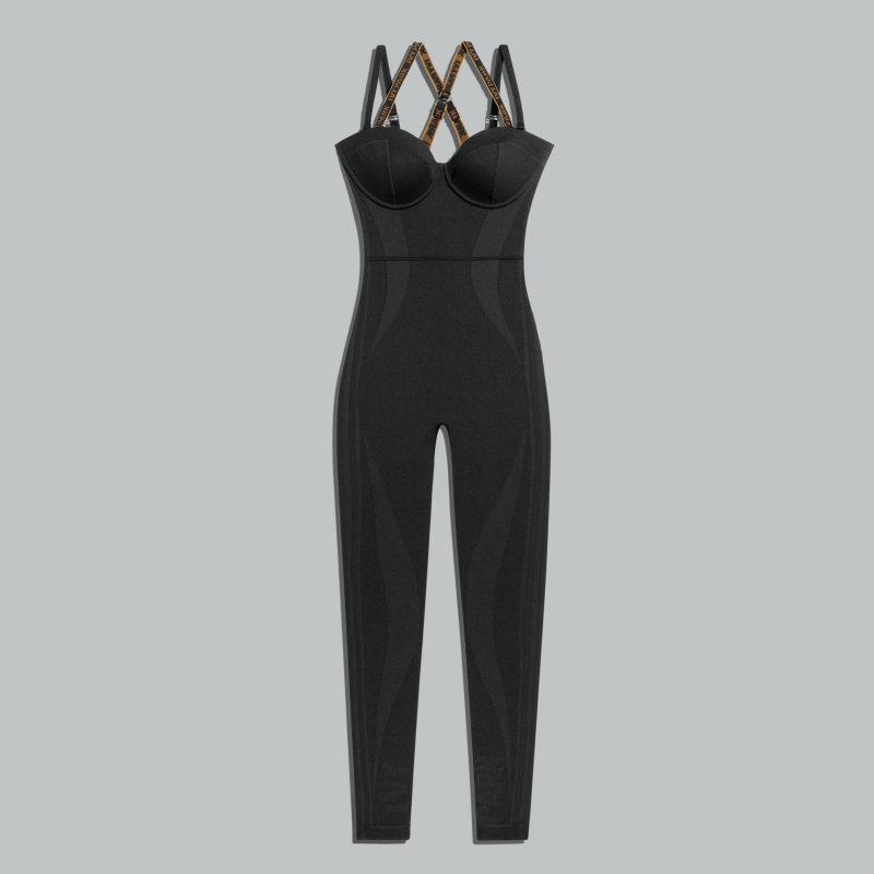 adidas Ivy Park Knit Catsuit Black Black 343342