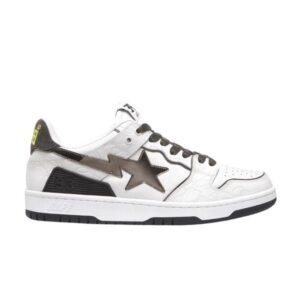 Sneakers BAPE Sk8 Sta White Metallic Silver 1H80191020