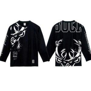 T-Shirt DPOY BW Bucks Giannis Antetokounmpo Longsleeve 376052