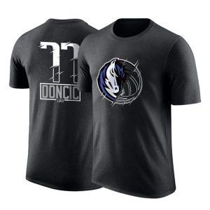 T-shirt DPOY Dallas Mavericks Luka Doncic Logo T-shirt Pink 370130