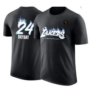 DPOY Lakers Bryant Flames T-Shirt White 373095