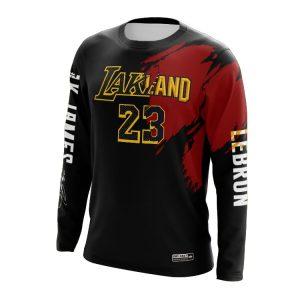 T-shirt DPOY LeBron Black Fast dry Longsleeve White 370654