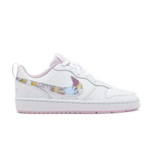 Nike Court Borough Low 2 SE GS Floral Swoosh White CK5426 100