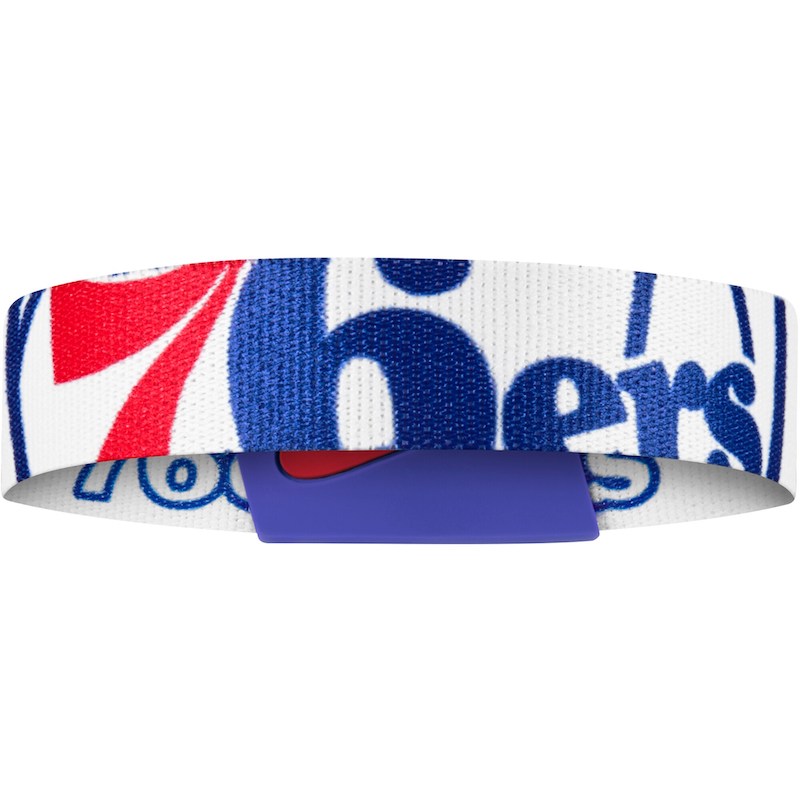 Nike Philadelphia 76ers Baller Band Bracelet White 3611120