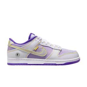 Union LA x Nike Dunk Low Passport Pack – Lakers White/Purple DJ9649 500