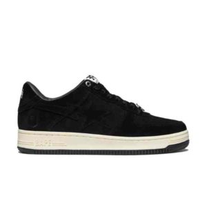 A Bathing Ape Bape Sta Black Suede Sneakers 1H70 191 004