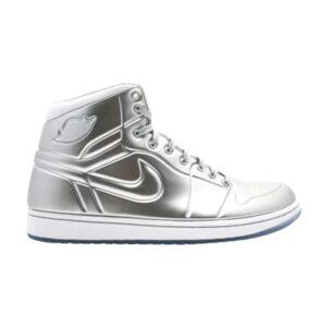 Air Jordan 1 Anodized Silver Sneakers White 414823 001