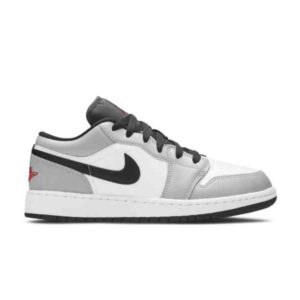 Air Jordan 1 Low GS Light Smoke Gray Black 553560 030